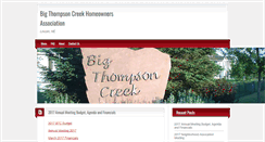 Desktop Screenshot of bigthompsoncreekhoa.org